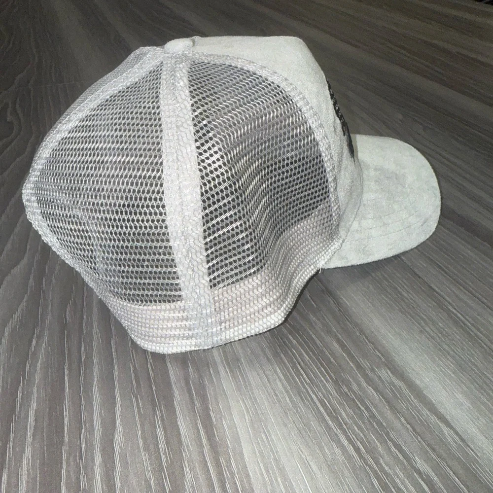 Goonzquad Gray Suede & Mesh Flag Trucker Hat Adjustable Snapback Cap Men’s